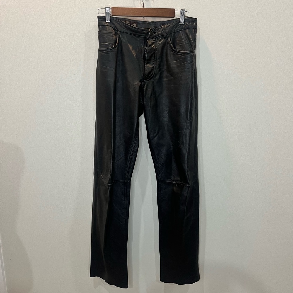 Vintage American Classics Colebrook 100%‎ Leather Motorcycle Pants Women's Sz 28